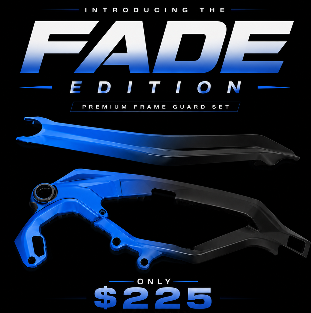 Custom Painted Frame Guards FADE EDITION (all bikes)