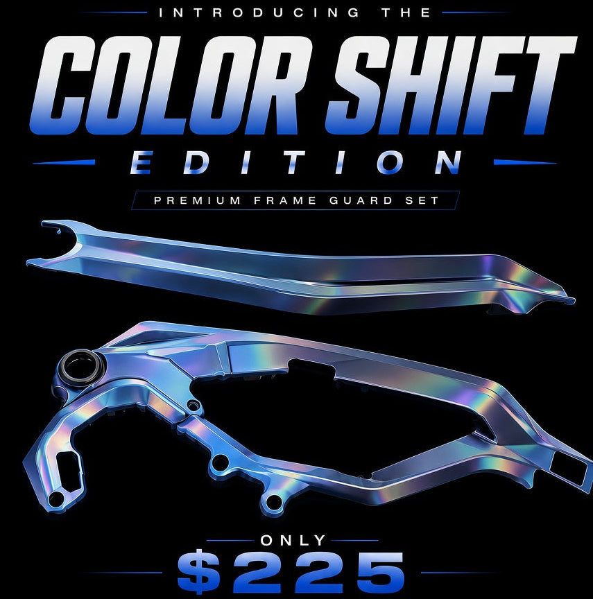 Custom Painted Frame Guards COLOR SHIFT EDITION (all bikes)
