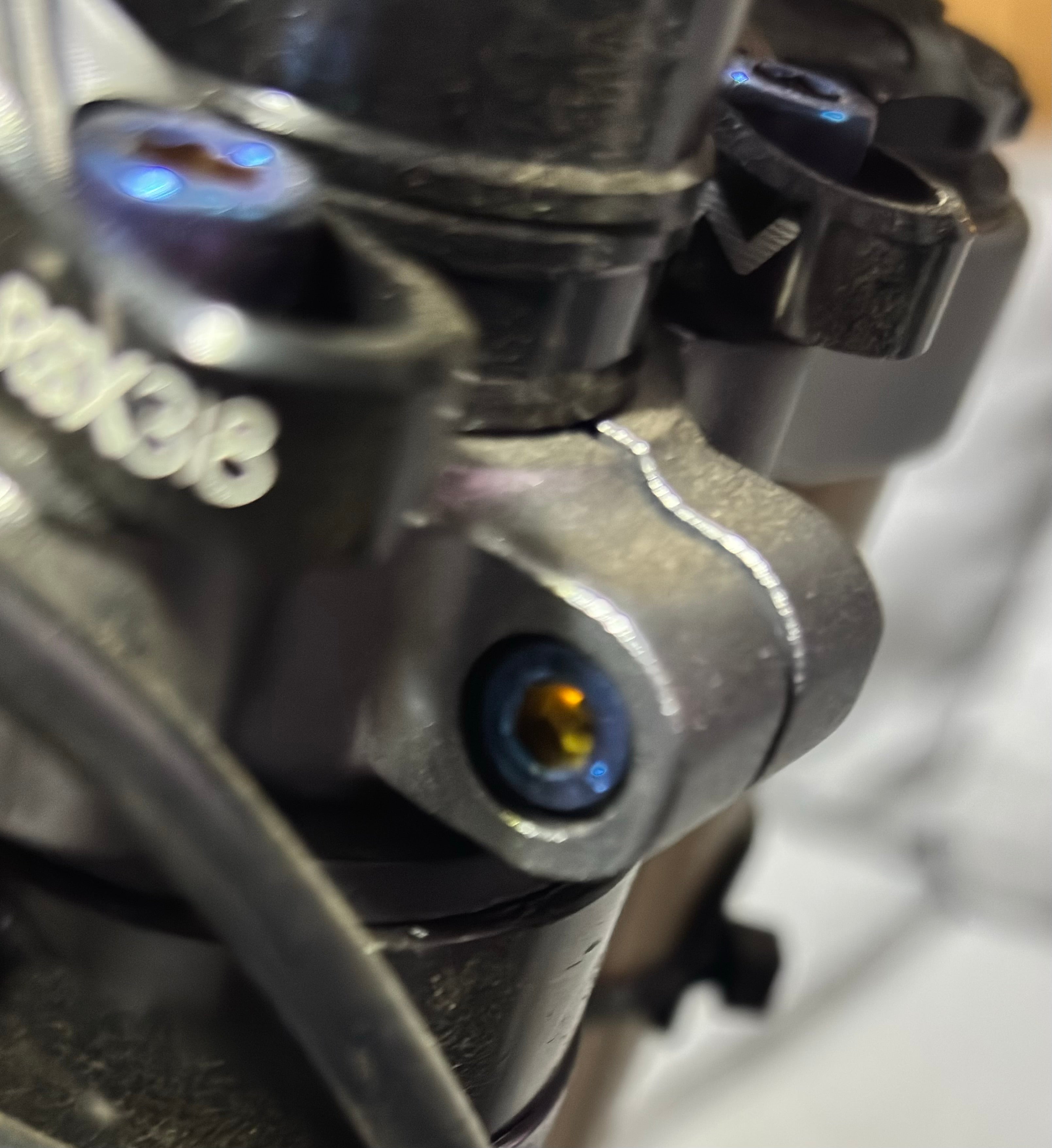 Titanium Upper Triple Clamp Bolts