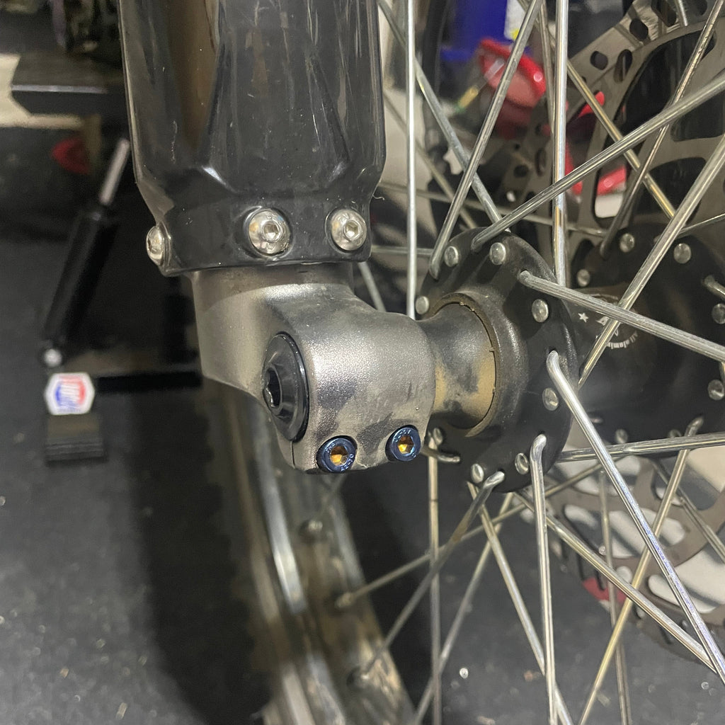 ENTIRE FORK SETUP TITANIUM BOLT SET