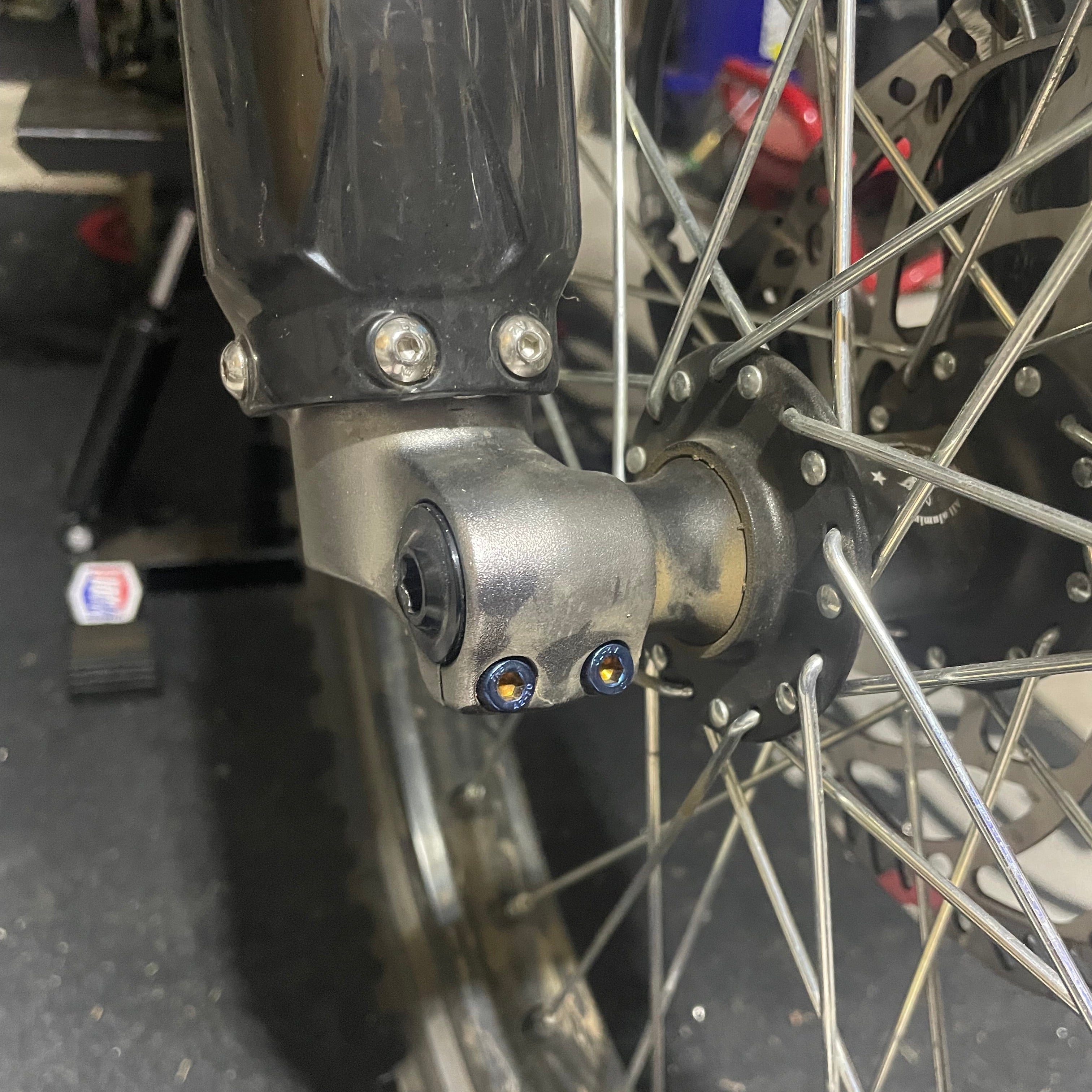 Front Axle Titanium Pinch Bolts